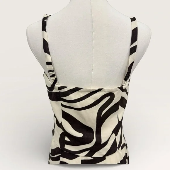 Antonio Melani MG Style Somers Linen Blend Swirl Pattern Maxi Raffia Skirt Set - Picture 13 of 16